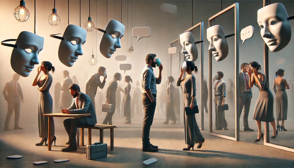 Verstecken hinter Masken und Rollen