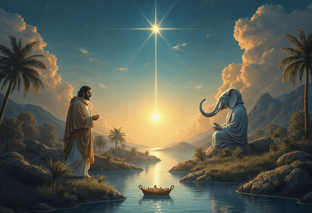 Mythologische Bedeutung der Geburten von Jesus, Buddha und Mose