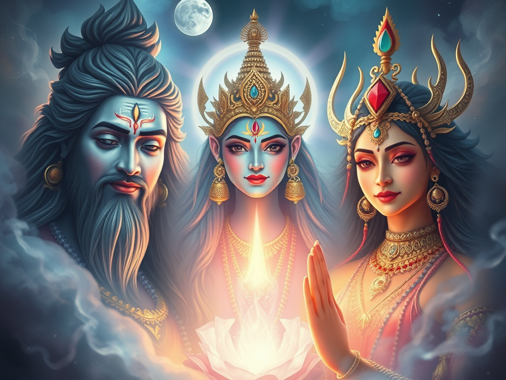 Das Dreieck von Shiva, Parvati und Kali&nbsp;erklärt